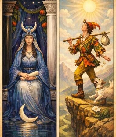 Combinaciones de Tarot: Guía para entender a La Sacerdotisa y El Loco