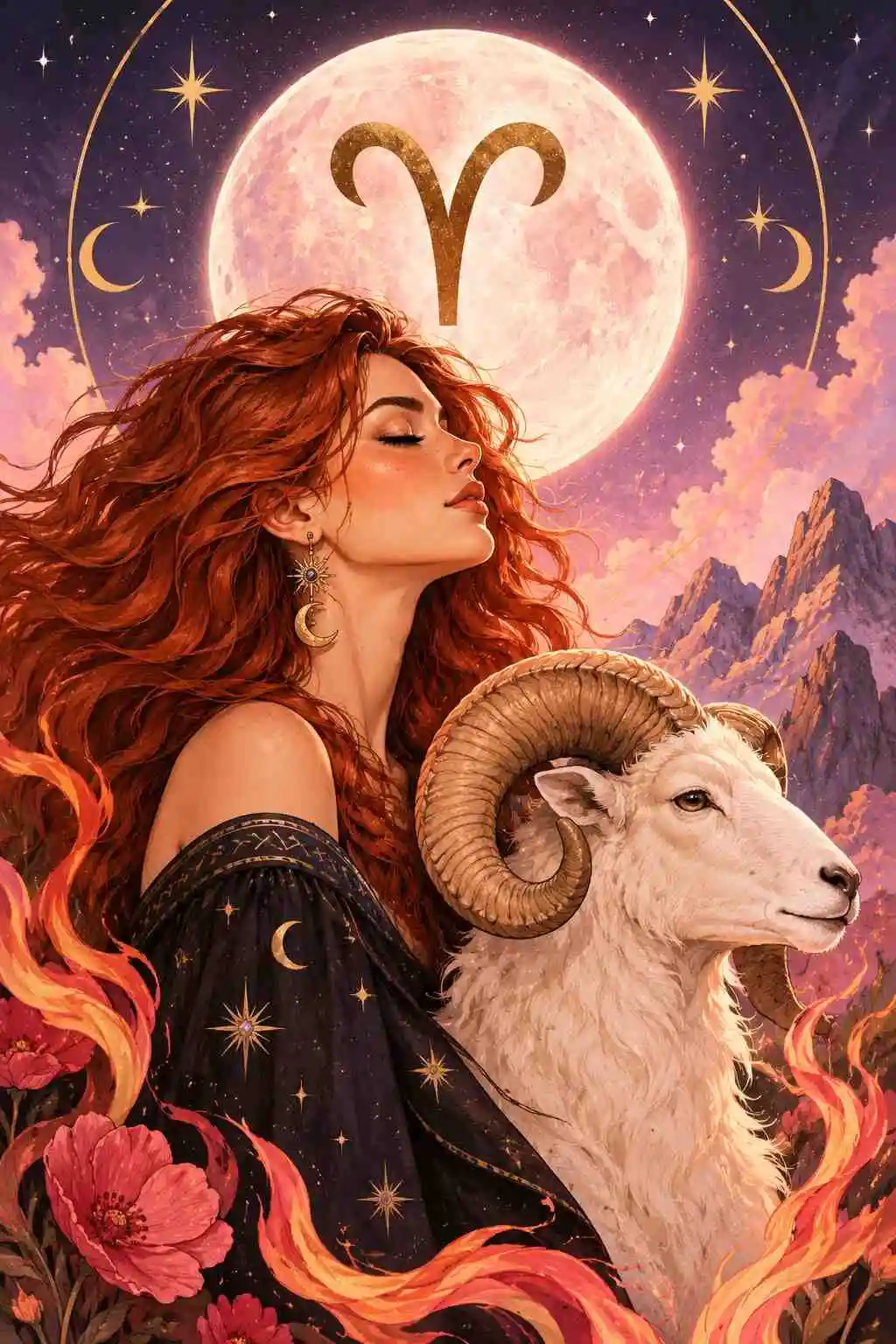 Luna en Aries, símbolo astrológico del mundo emocional de este signo de fuego