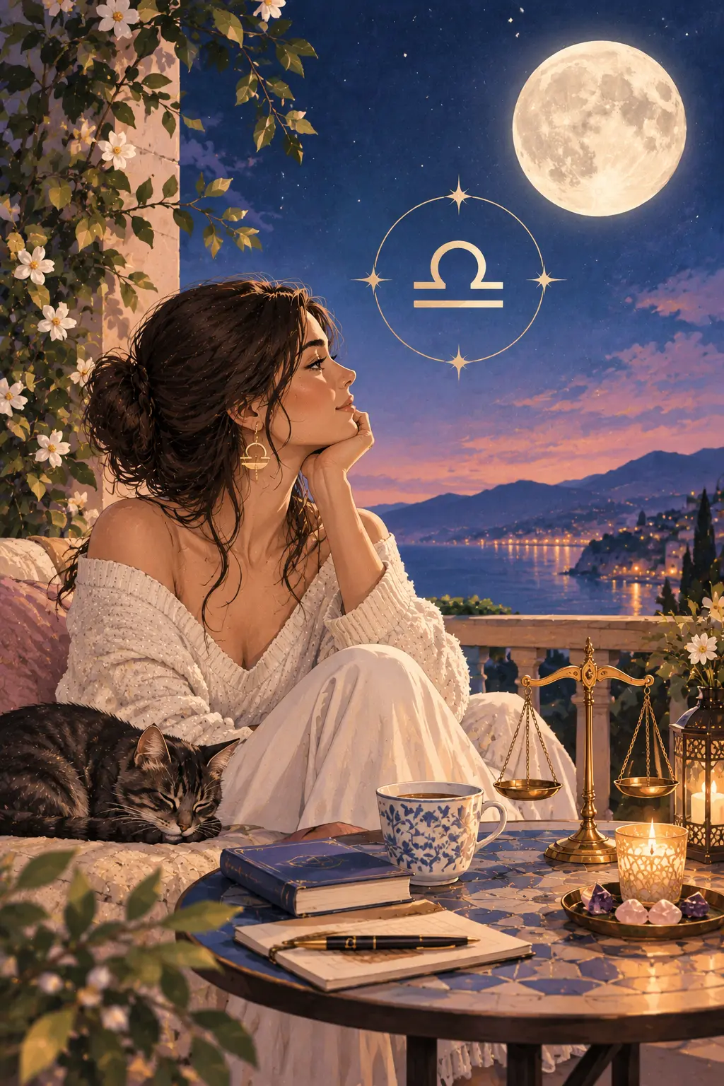 Luna en Libra, mundo emocional del signo de Libra en astrología